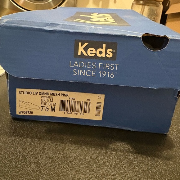 Keds Pink Mesh Slip-On Sneakers - Picture 3 of 7